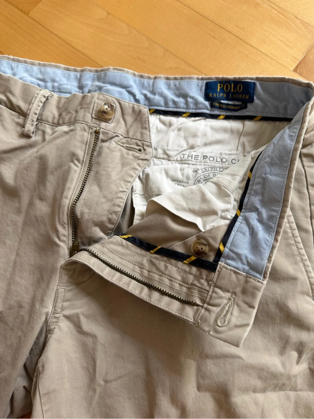 Polo by Ralph Lauren Men's Light Khaki Cotton Chinos